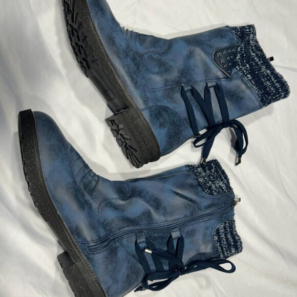 New Blue Short Boots - Picture 2 of 8